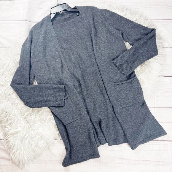 Atm‎ Anthony Thomas Melillo Longline Cashmere Cardigan Sz Medium Heathered Grey - Picture 2 of 8